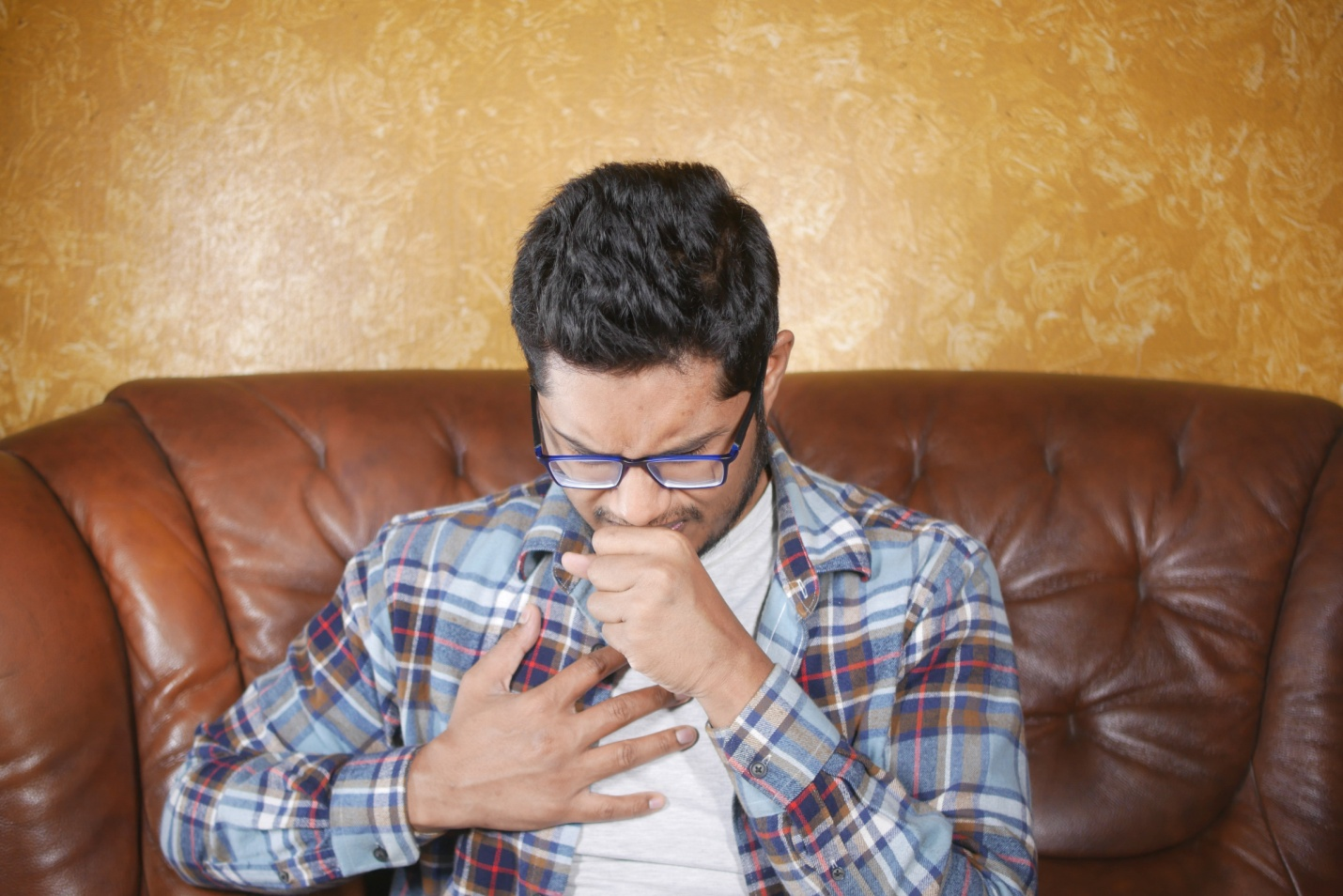 A-man-suffering-from-bronchitis.