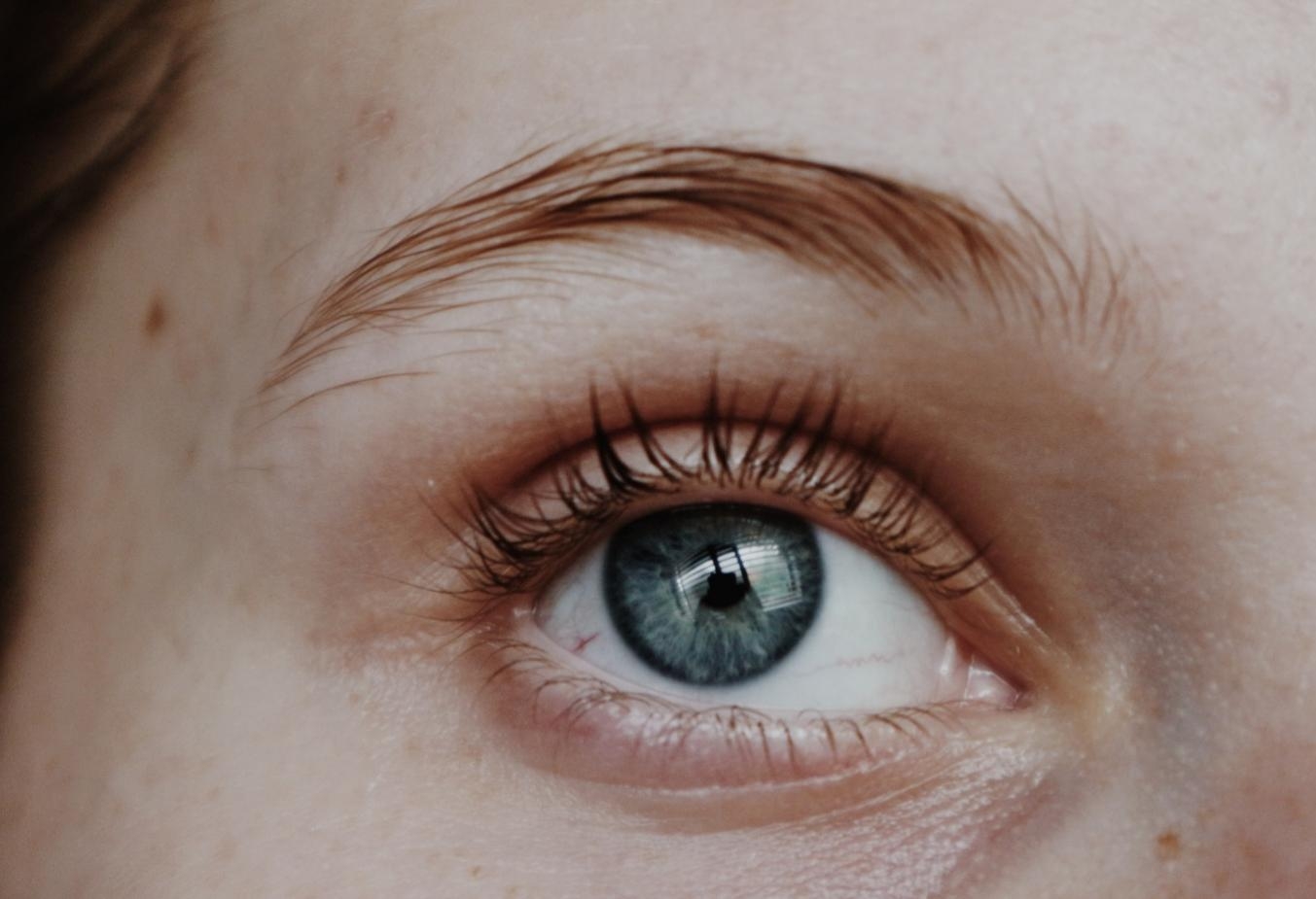 A person with blue eyes