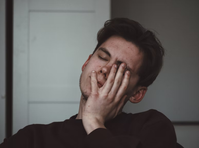 A man experiencing pain
