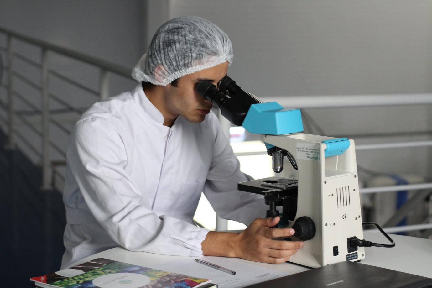 A man performing research