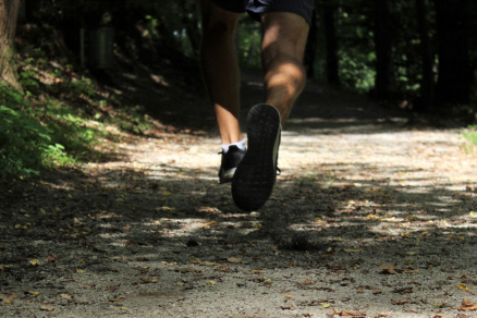 A person running
